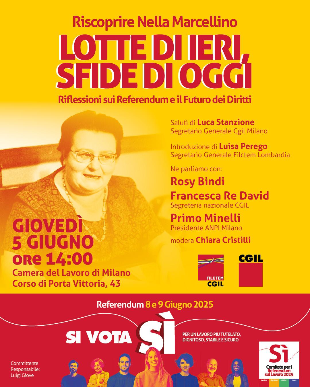 Locandina Referendum Lavoro Cittadinanza Filctem Cgil Nella Marcellino