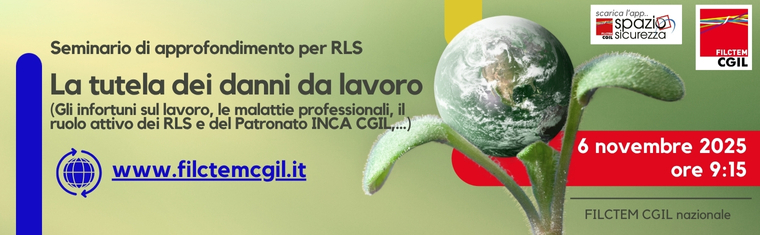 banner diretta seminario per RLS 19 maggio 2025